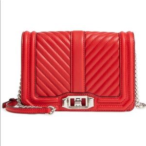 Rebecca Minkoff Chevron Quilted Love Crossbody Bag